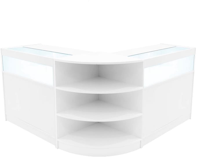 Theseus led winkelbalieset - wit - lm60 & 2x90x60cm - led-verlichting