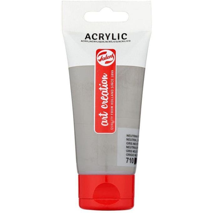 Talens Art Creation acrylverf tube van 75 ml, neutraalgrijs (710)