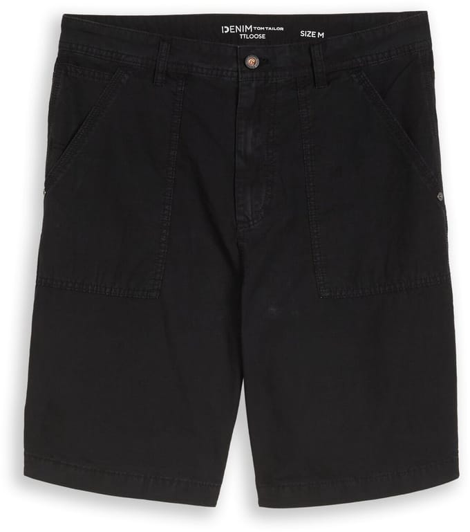 Tom Tailor Denim - TTLOOSE Carpenter-short - Maat M - Black