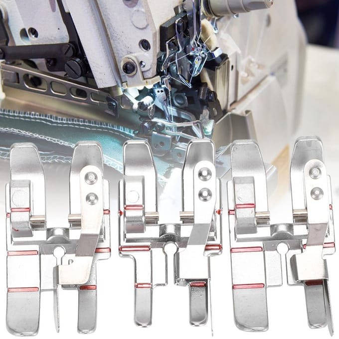 3 Pièces 14 pouces Pied de Quilting Spécial pour Machine à Coudre Multifonction Ménagère PFAFF Accessoires white