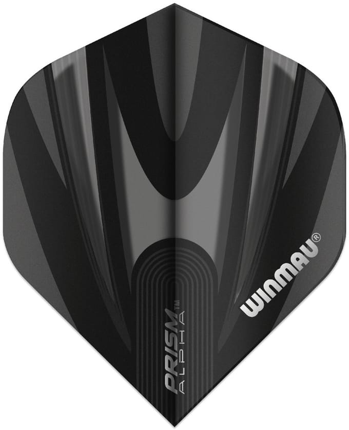 Winmau Prism Alpha Black & Grey - Dart Flights