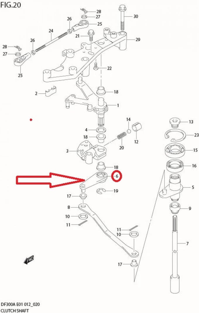 Came de levier d'embrayage pour Suzuki 21230-98J01-000 Neuf