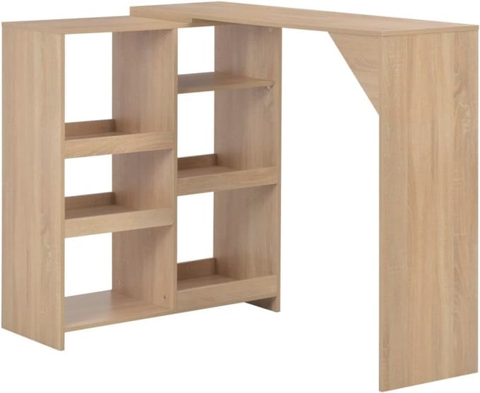Moderne Bartafel met Beweegbare Plank - Statafel voor Keuken en Eethoek