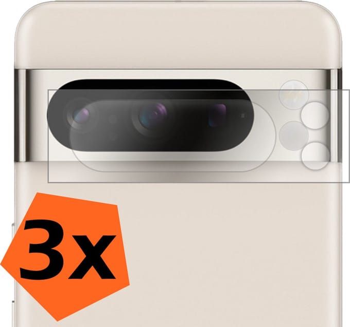 Camera Lens Protector - 3 Stuks - Geschikt voor Google Pixel 8 Pro - Camera Screenprotector - Gehard Glas - Beschermglas - Tempered Glass - Screen Protector