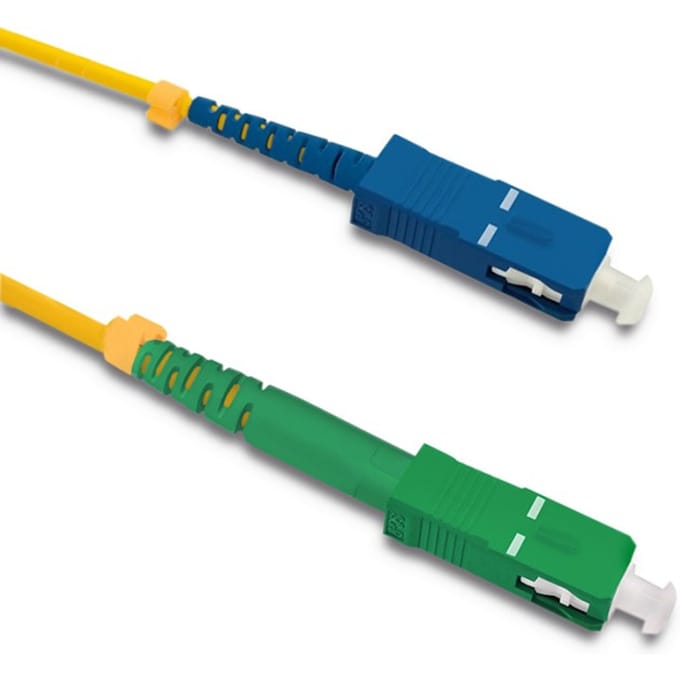 Qoltec Glasvezel Patchcord SC/APC-SC/UPC |   Singlemode |   9/125 |   G652D |   Simplex |   20m