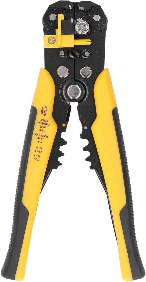 Automatische Draadstripper - Draadstriptang Handmatig - Snel Isolatie Verwijderen - Verstelbare Striplengte - 8 Inch - Rood