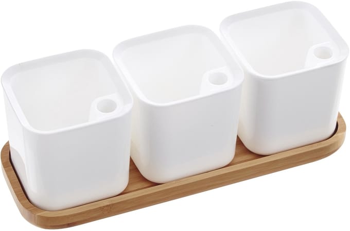 Kruidentuintje EDEN, set van 3, wit