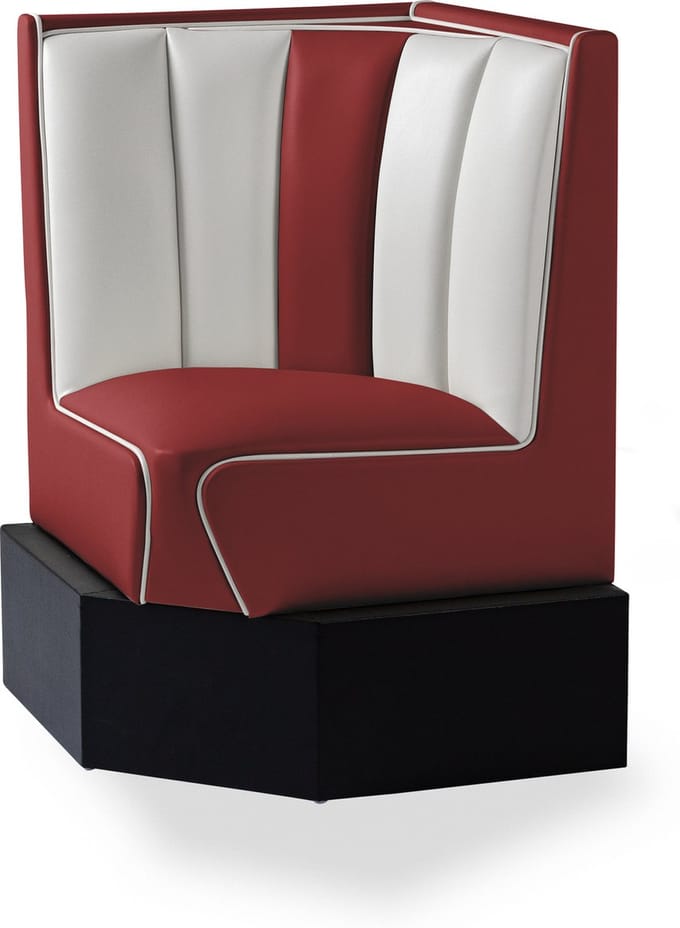 Bel Air Dinerbank Hoek HW-60/60 Ruby