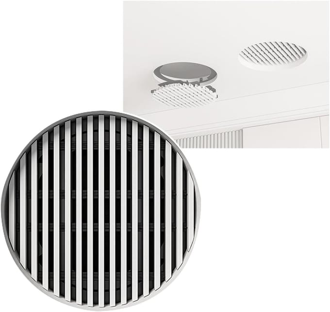 Ventilatierooster Rond - Plafonddiffuser Gaas - Optimale Luchtstroom - Duurzaam Gegalvaniseerd Staal - 65 cm - Wit