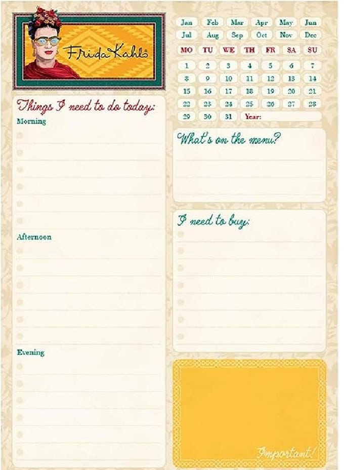 Frida Kahlo Dagplanner notepad A5