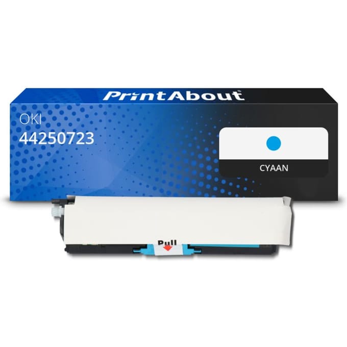 PrintAbout huismerk Toner 44250723 Cyaan Geschikt voor OKI