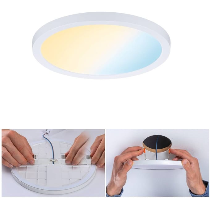 VariFit LED-inbouwpaneel Smart Home Zigbee 3.0 Areo IP44 rond 175 mm 13W 1200lm Tunable White Wit dimbaar