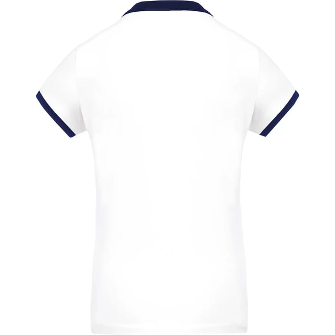 Damessportpolo 'Proact' met korte mouwen White - M