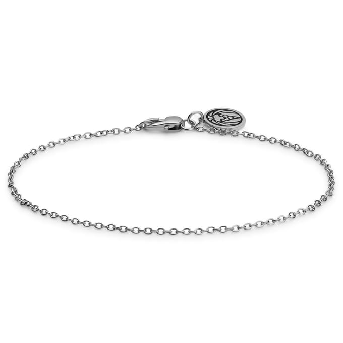 Essentials | 1,5 mm Lichtgewicht Zilverkleurige Armband met Kabelschakels