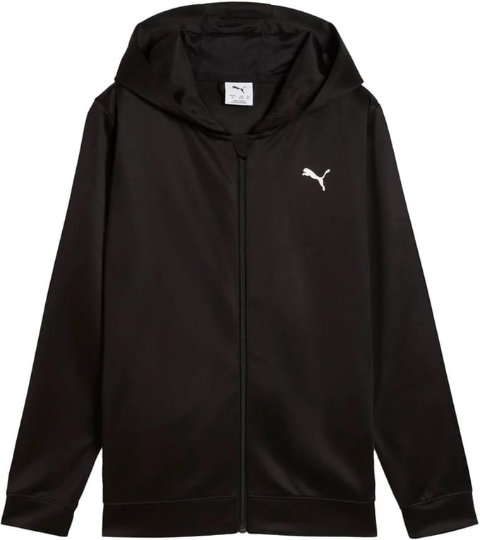 Puma tad ess full zip jacket in de kleur zwart.