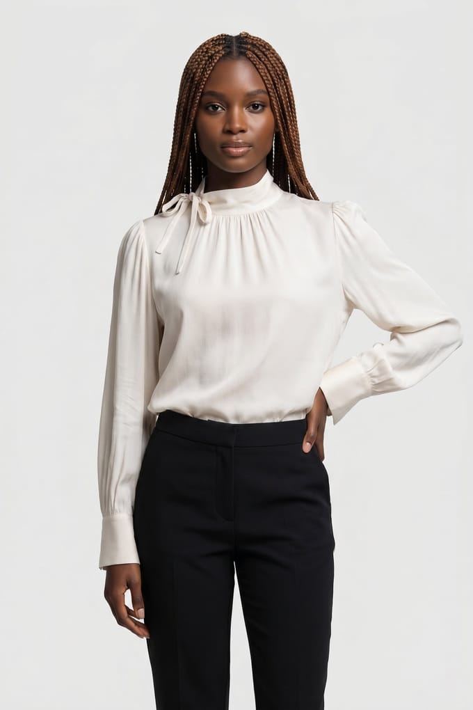 & Other Stories Zora Silk Blouse White Taglia: S | Maglie a manica lunga Outlet | Donna | Bianco