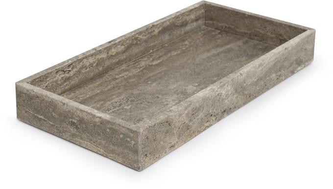Titanium travertine dienblad 40x20x5cm - MOOISA