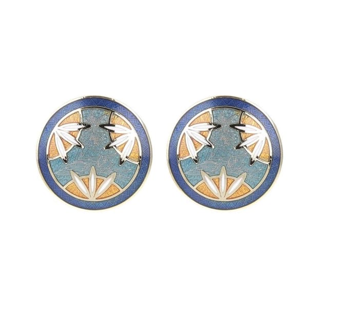 Behave - Oorstekers dames - blauw - 2,5 cm