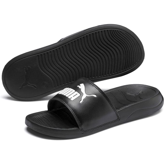 PUMA Popcat 20 Jr Unisex Slippers - PUMA Black-PUMA White