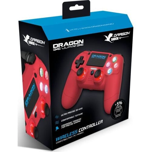 War Dragon Shock 4 Wireless Controller-Rood (PlayStation 4) Nieuw