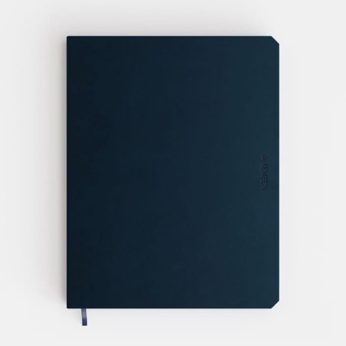 Brepols De Kempen Notebook - Gelijnd 17 x 22 cm - Donker Blauw Silence