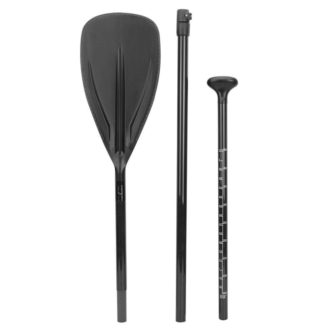 Carbonvezel 3-delige Verstelbare Peddel Stand-up Peddels voor Surfplank Kajak Opblaasbare Boot black