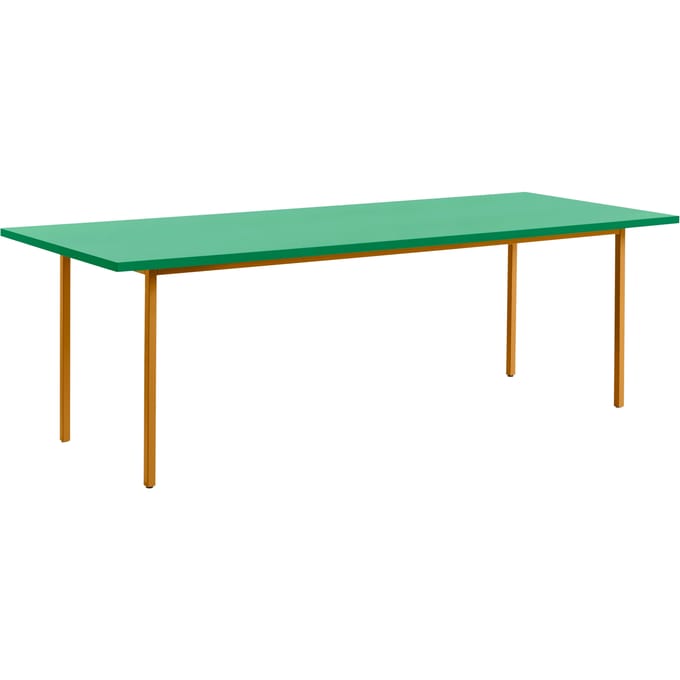 HAY Two Colour Tafel rechthoekig - green mint - oker - 240 x 90 cm