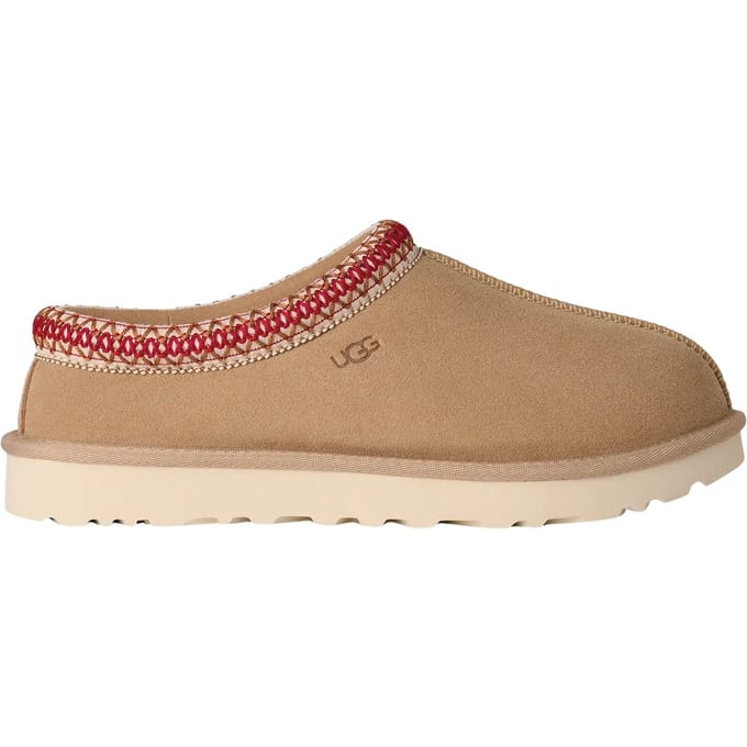 UGG® Tasman II for Women in Sand/Dark Cherry, Size 6, Suede/Polyester