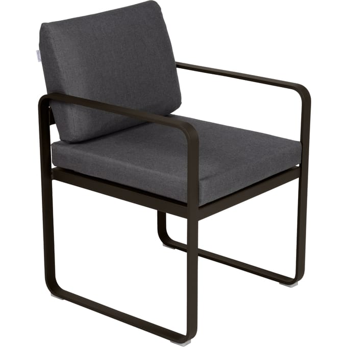 Fermob BELLEVIE fauteuil voor de eethoek - E3 Tonka - A3 grafietgrijs