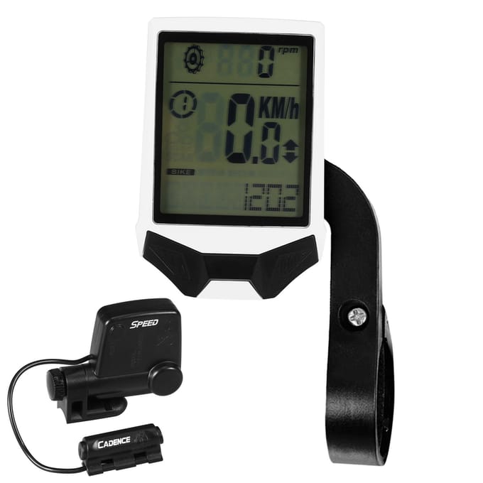 Ordinateur de cyclisme sans fil ordinateur de vélo Cadence multifonctionnel étanche à la pluie ordinateur de cyclisme avec blanc