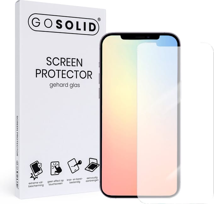 GO SOLID! ® Screenprotector geschikt voor Apple iPhone X - gehard glas