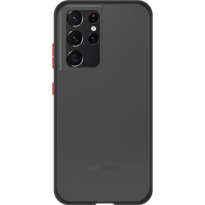 Samsung Galaxy S21 Ultra Back Cover - Zwart/Transparant