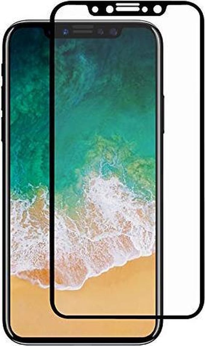 2x Screen protector Geschikt Voor: iPhone XS Max Screenprotector Glazen Gehard Full Cover Volledig Beeld Tempered Glass