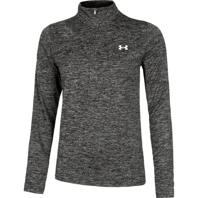 Under Armour Tech Half-Zip Twist Longsleeve Dames-Zwart