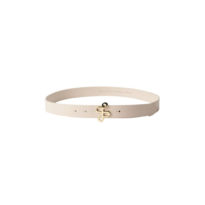 Leren riem met gouden logo op de gesp dames Salsa Jeans