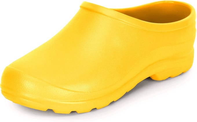 Ladeheid Unisex Clogs Tuinklompen - Tuinschoenen - Lichte - Dames - Heren - Geel 1032 - 37 - LA-DW-Xclap
