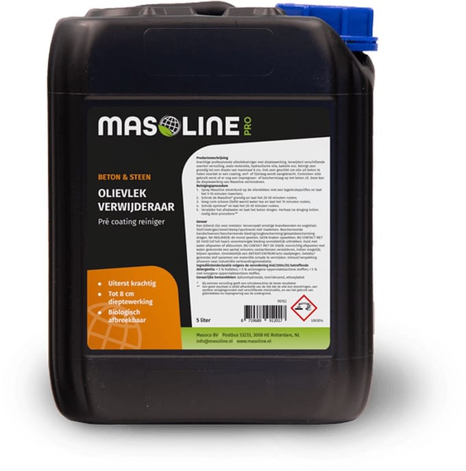 Masoline PRO - Olievlek Verwijderaar - 5 liter