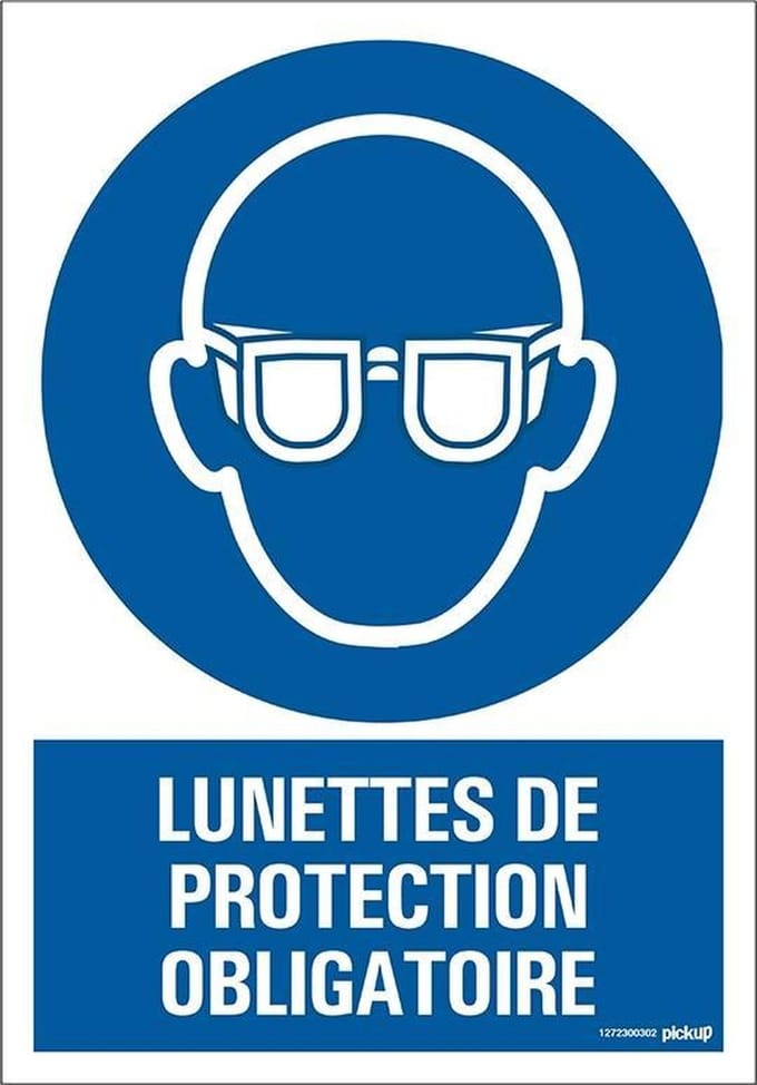 Pickup panneau Lunettes de protection obligat 23x33cm Combi -