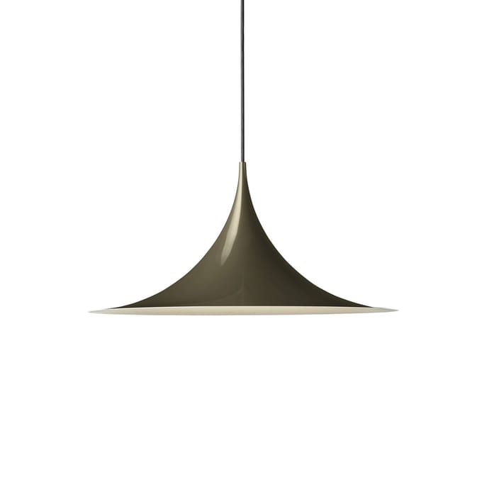 Gubi Hanglamp Semi, Ø 47 cm, glanzend cacaobruin