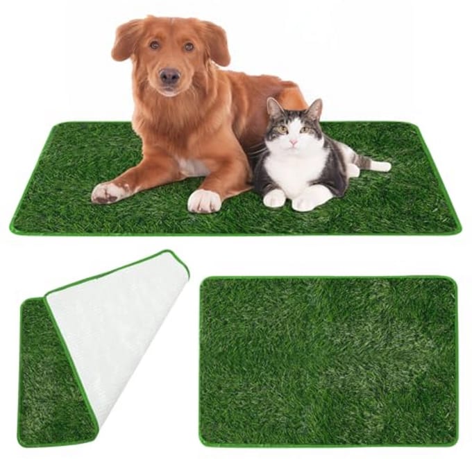 Herbruikbaar Hondentoilet Kunstgrasmat 50x70 cm voor Honden