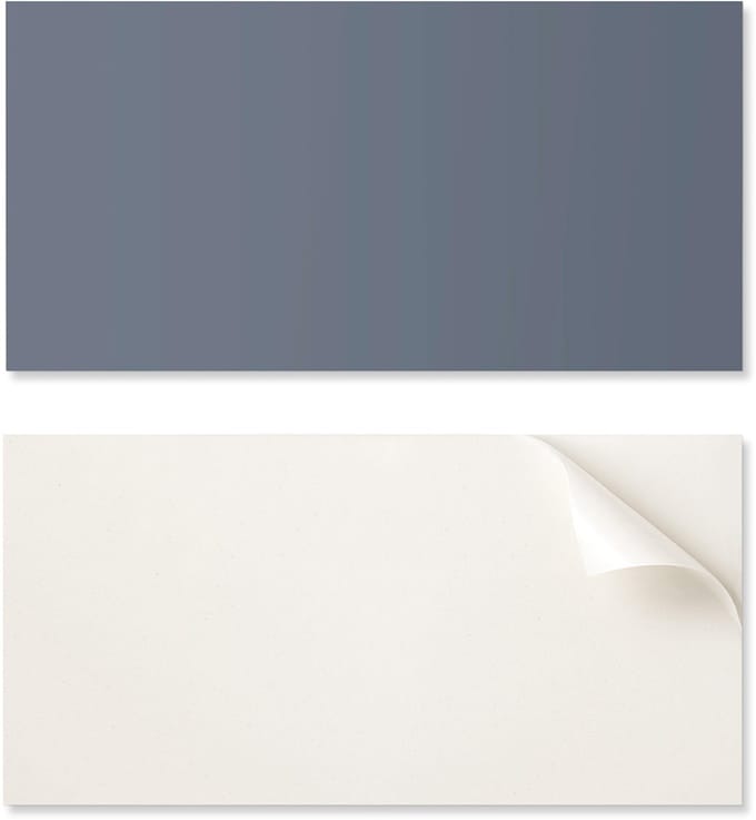 Decoratief zelfklevend vinyl wandpaneel 100x50 cm donkerblauw