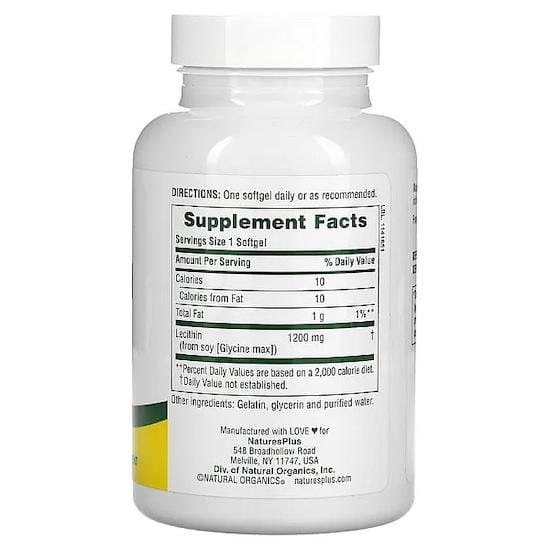 Nature's Plus- Lecithine, 1200 mg, 90 Softgels