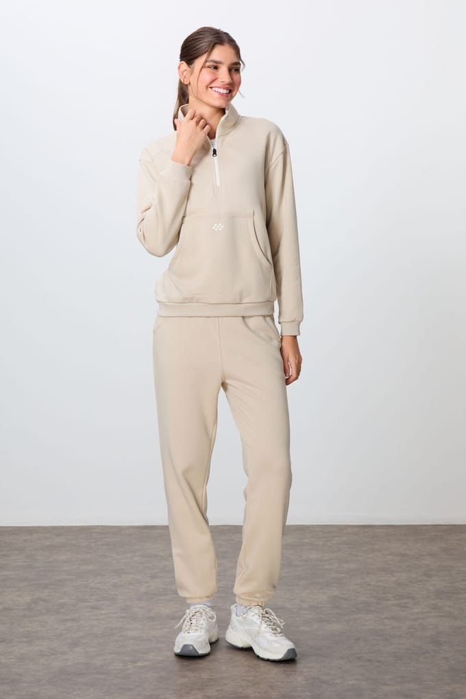 Kleurblok Fleece Trainingspak Set