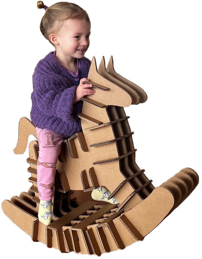 Kartonnen hobbelpaard - Voor kids vanaf 3 jaar - Kartent