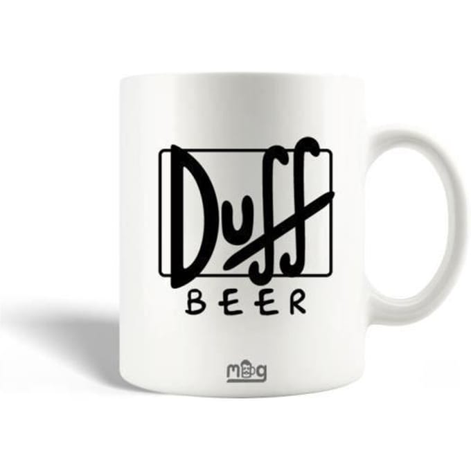 Mug en Céramique Simpsons Duff Beer Logo Noir