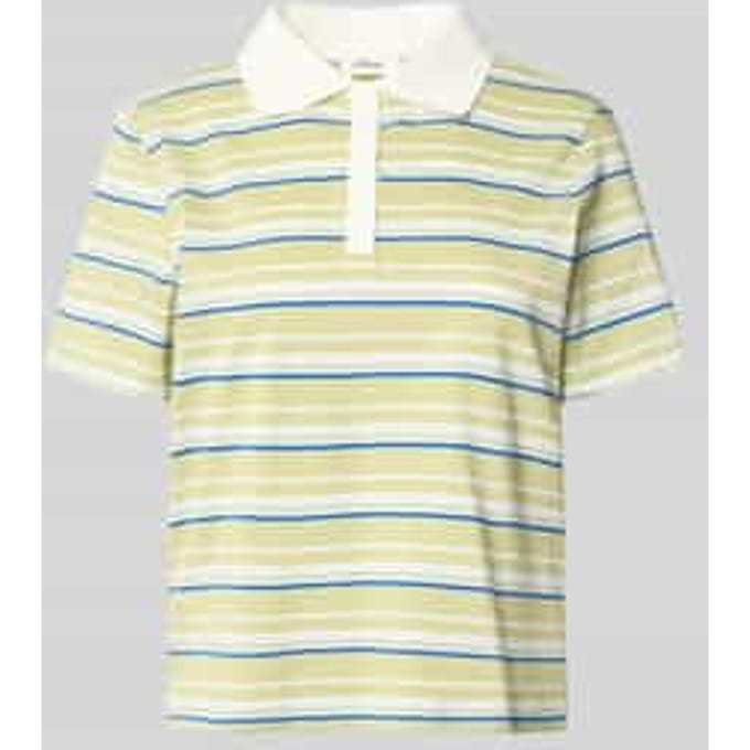 Slim Fit Gestreepte Jersey Polo Dames s.Oliver