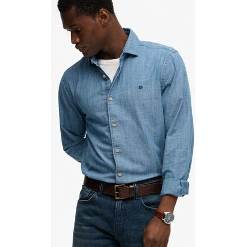 Shirt met lange mouwen Superdry Essentials Chambray