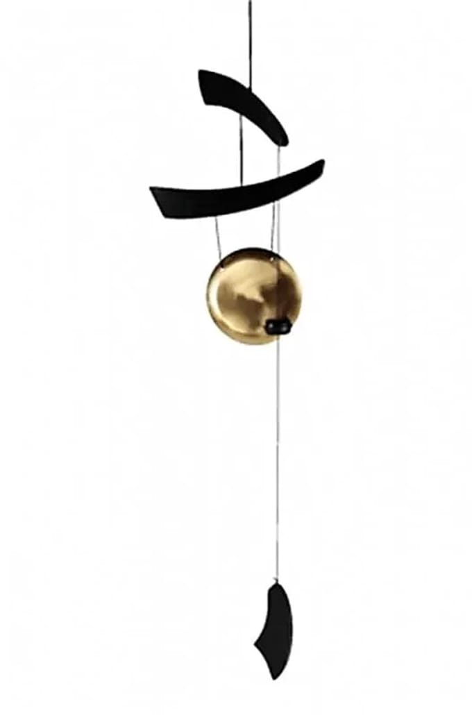 Windgong Zen - 65 cm - Metaal - Zwart en Koperkleur