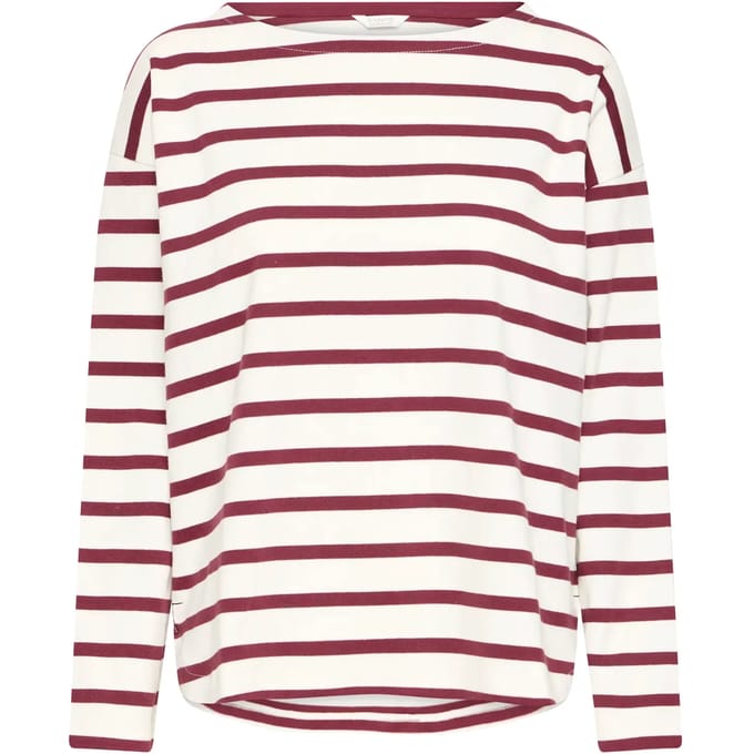 Gestreepte lange mouwen t-shirt voor dames b.young Ramsi