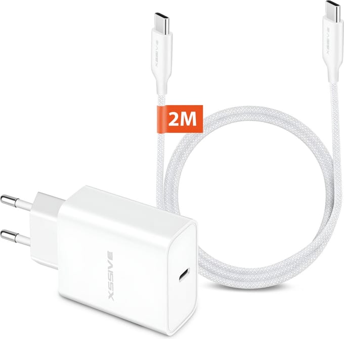 Snellader Set - 20W Power Delivery - 2 Meter - USB C naar USB C Oplader met Kabel - Xssive Origineel